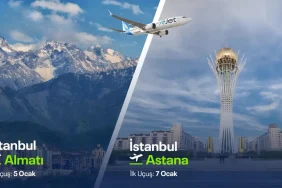 AJet'ten Kazakistan Hamlesi: İki Şehre Direkt Uçuş Başlıyor AJet'ten Kazakistan Hamlesi İki Şehre Direkt Uçuş Başlıyor