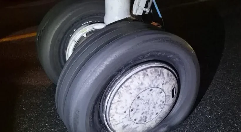 Fly Jordan Uçağının Lastiği Patladı Fly Jordan