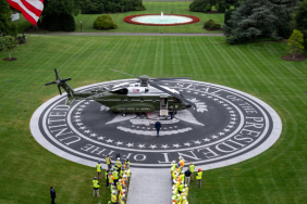 Beyaz Saray'da Helikopter Pisti Açıldı marine one beyaz saray
