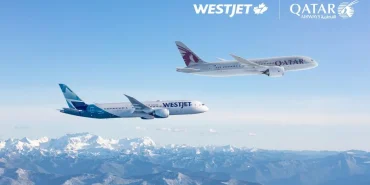 WestJet ve Qatar Airways Boeing 787 Dreamliner uçakları