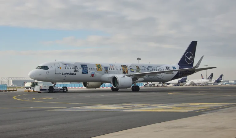 Lufthansa'nın çalışan hikâyeleriyle süslenen özel boyalı A321neo uçağı D-AIEM
