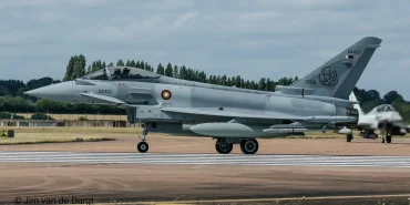 Katar Emiri Hava Kuvvetleri'ne ait Eurofighter Typhoon savaş uçağı