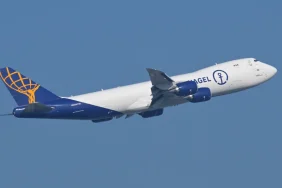 Atlas Air, A350F Anlaşmasına 20 Satın Alma Hakkı Ekledi; Kesin Sipariş 20 Uçakta Kaldı Atlas Air Boeing 747-8F kargo uçağı Taoyuan'dan kalkarken