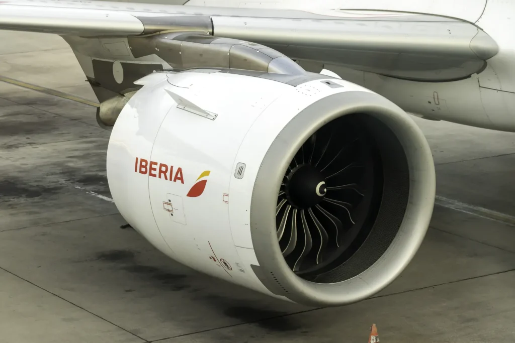 Iberia'ya ait Airbus A320neo uçağının CFM LEAP-1A motoru