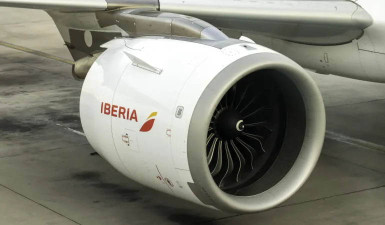 Iberia'ya ait Airbus A320neo uçağının CFM LEAP-1A motoru