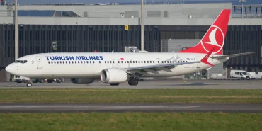 Türk Hava Yolları'na ait Boeing 737-9 MAX uçağı
