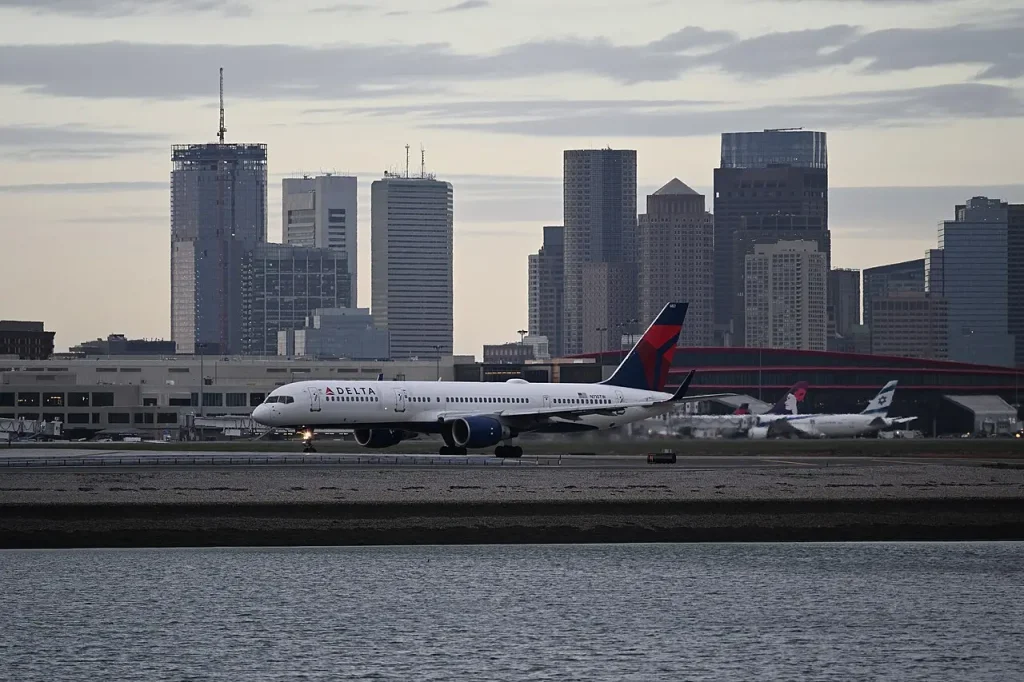 Delta Air Lines Boeing 757-200 Boston Logan Havalimanı'nda