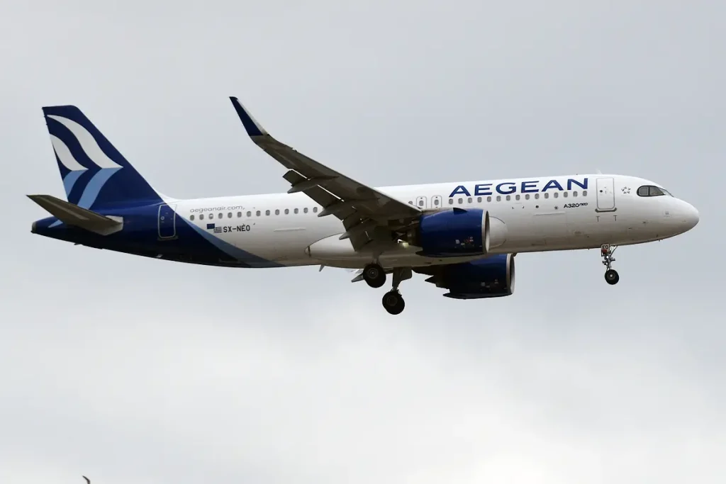 Aegean Airlines'a ait Airbus A320neo