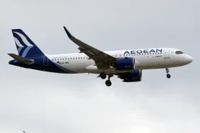 Aegean Airlines'a ait Airbus A320neo