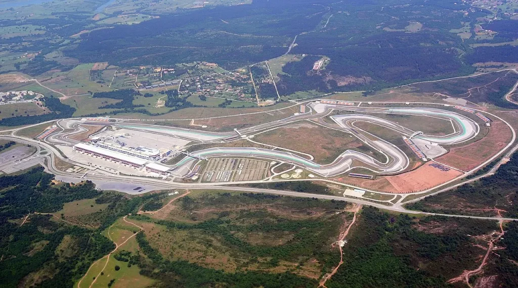 İstanbul Park pistinin havadan görünümü