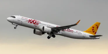 Pegasus Eylülde 4,27 Milyon Yolcu Taşıdı: İç Hatlarda Artış Yüzde 15 Pegasus'a ait bir Airbus A321neo